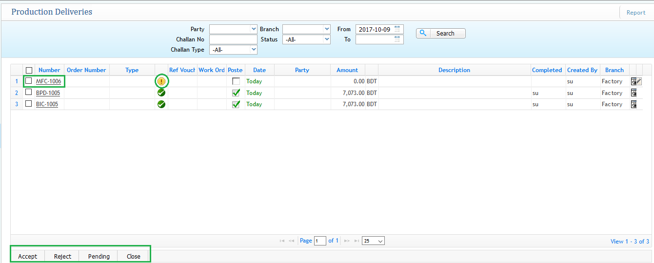 Approval Layer for Mill Finishing Consumption